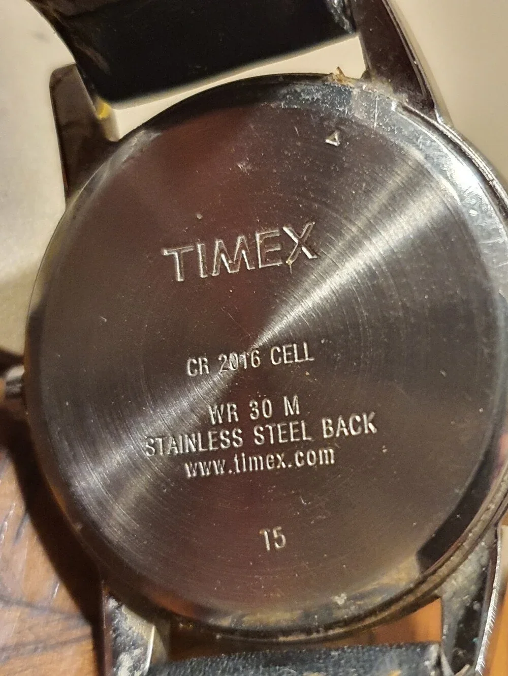 10/$20 Timex Silver/White Leather Easy Reader Men's Watch